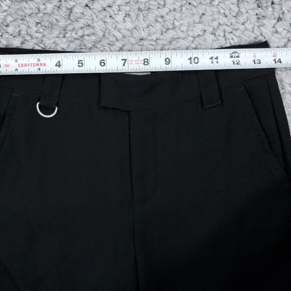 READ Anthropologie Low Rise Ankle Zip Wide Leg Pants Black Size 0 Stretch - Picture 9 of 12